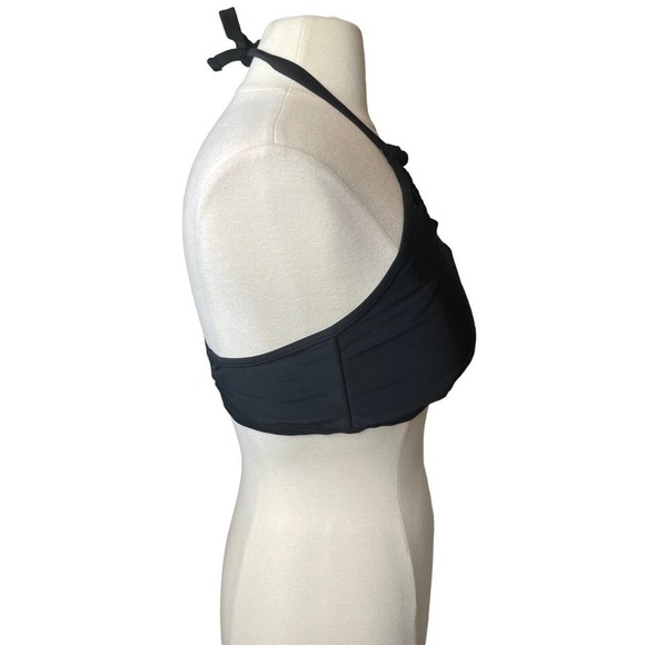 Swimsuits For All Black Macramé Bandeau Bikini Top Size Large - Picture 6 of 7